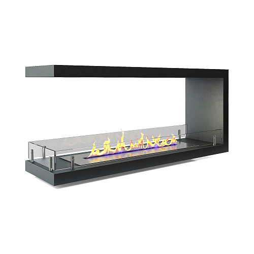 Торцевой сквозной биокамин Firezo Estremità finestra 1000 (выставочный образец)_0